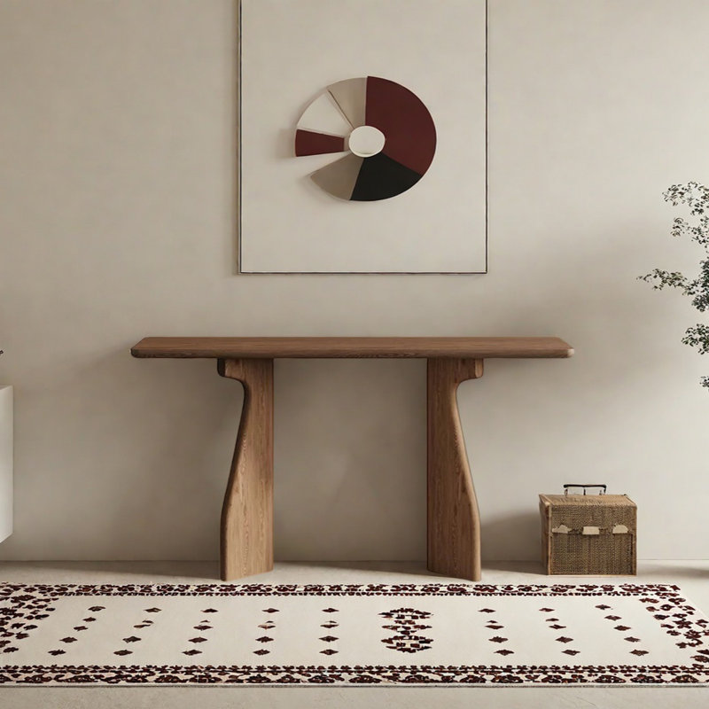 Minimalist Solid Wood Console Table, 29.53" H x 55.12" W x 15.75" D