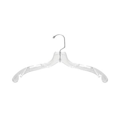 Lanz Plastic Non-Slip Hangers with Clips (Set of 100) Rebrilliant