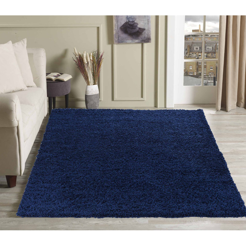 Esterly Solid Colour Shag Area Rug, Rectangle 120 x 170cm