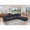 Canapé modulaire de coin avec repose-pieds Annai