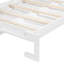 Lit escamotable simple de taille simple pliable sur le côté avec motif imprimé tendance, éclairage à DEL sous le lit et prise USB intégrée - Design peu encombrant - blanc-73488703-73488688