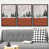 Toile avec cadre flottant noir