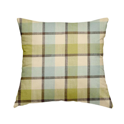 Cosme Plaid Square Cushion