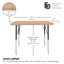 ECR4Kids® 36 "x 24" Table d’activité rectangulaire-92311989