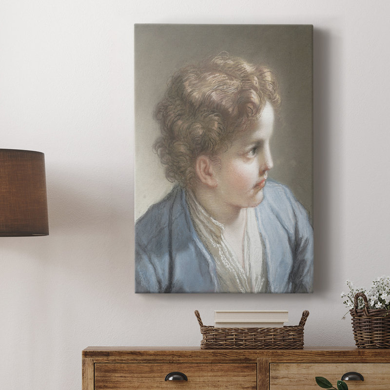 Reproduction de portrait rétro Cxxiii - galerie Cavas sur mesure, H 18 po x l 12 po