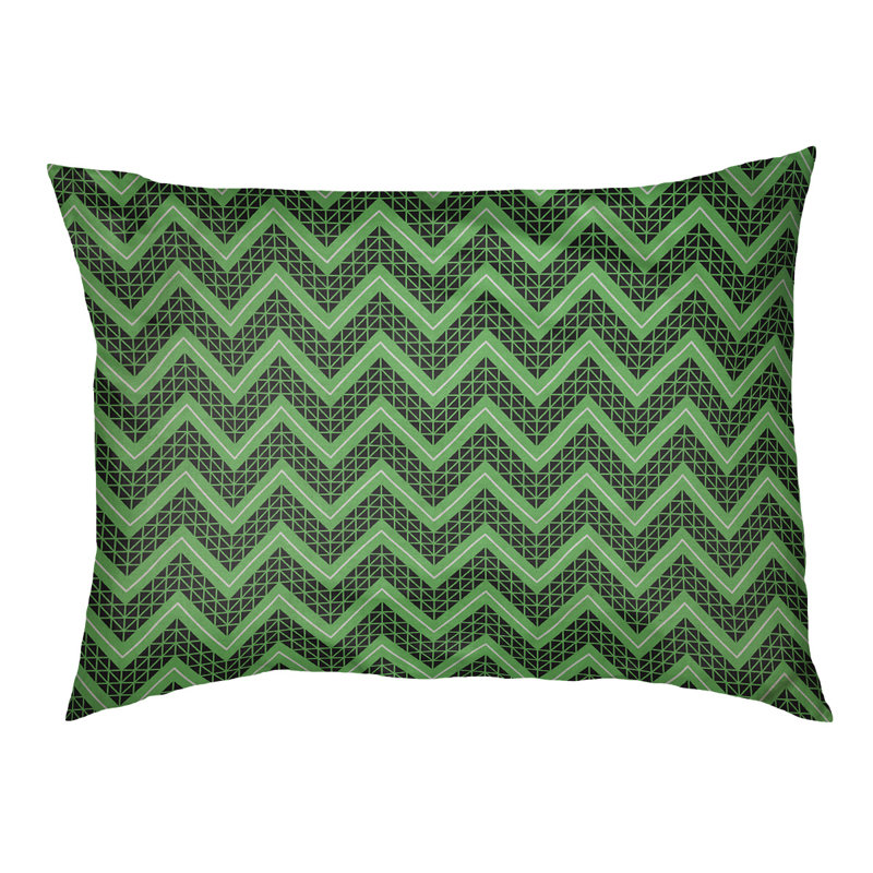 Coussin Chelan, Moyen (H 6,5 po x l 40 po x P 30 po), Vert gazon