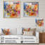 " Blue, Yellow And Orange Colourful Whirls VI "-96536882-96536893