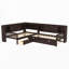 Lit plateforme en L avec lit gigogne-871516915