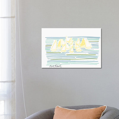 Sunday At Sea by Kait Roberts - Wrapped Canvas Gallery-Wrapped Canvas Giclée