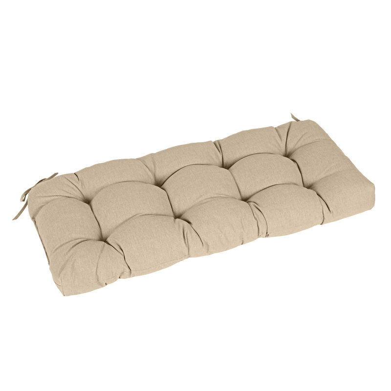 Outdoor 5"H Bench Seat Cushion, Khaki, 42" W x 19" D