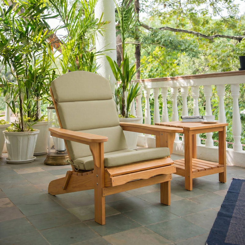 Coussins de chaise Aoodor Adirondack, Brun