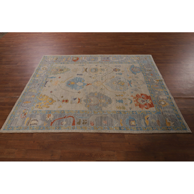Vegetable Dye Oushak Oriental Rug 5x7