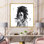Portrait monochrome d'une femme afro-américaine II - Peinture sur toile