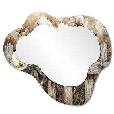 Miroir de coiffeuse traditionnel, imprimé sur métal