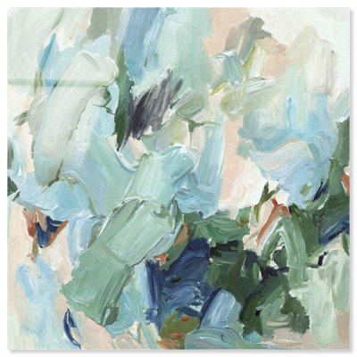 Échos en sauge I - Impression acrylique d'Ira Colmeva, décoration murale Sauge par Art Remedy, prête à accrocher, 30 x 30