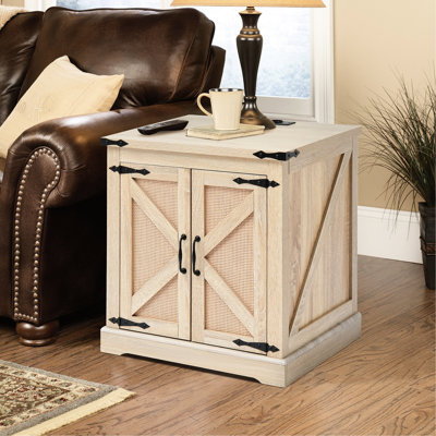 Table d'appoint de 61 cm (24 pouces), meuble de rangement intégré, prises électriques, grand espace de rangement pour lunettes de soleil, double plateau relevable, idéale pour les petits espaces.