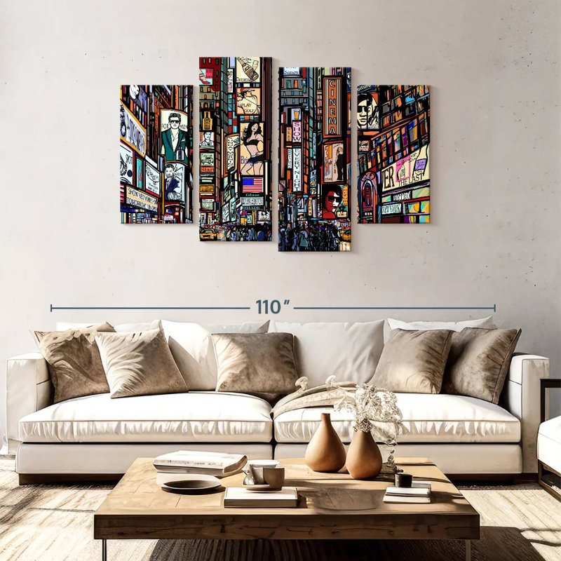 Nicci New York City Bustle, 48"H x 75"W