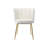 Chele Modern Velvet Upholstered Dining Chairs Accent Chairs with Curved Back & Gold Metal Legs for Kitchen Vanity Bedroom -474602438
