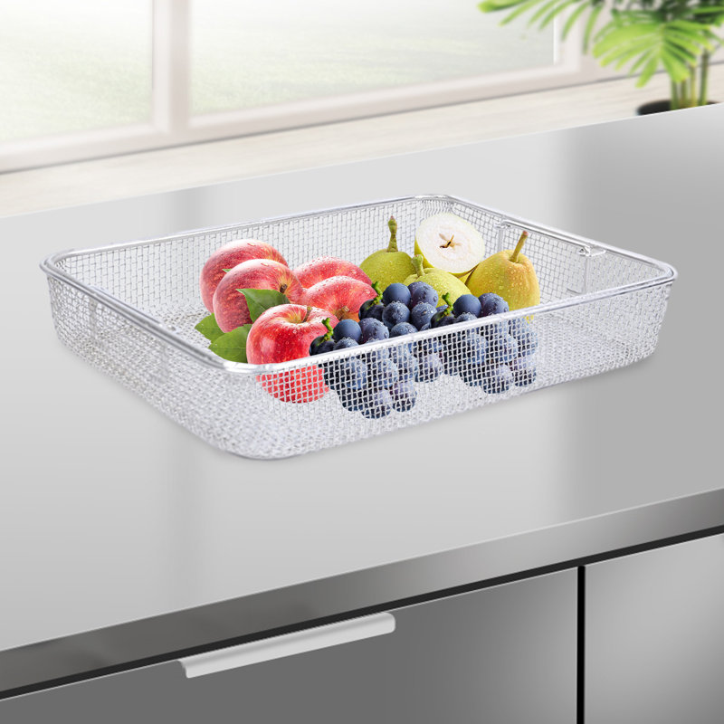 Stainless Steel Sterilization Basket Sterilizer Instrument Tray For Medical Dental Tools & Lab Equipment