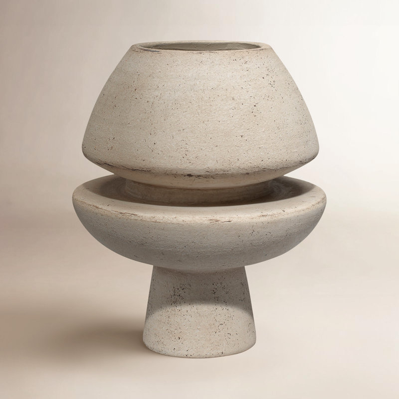 New Collection 1 Handmade Ceramic Table Vase, Off White