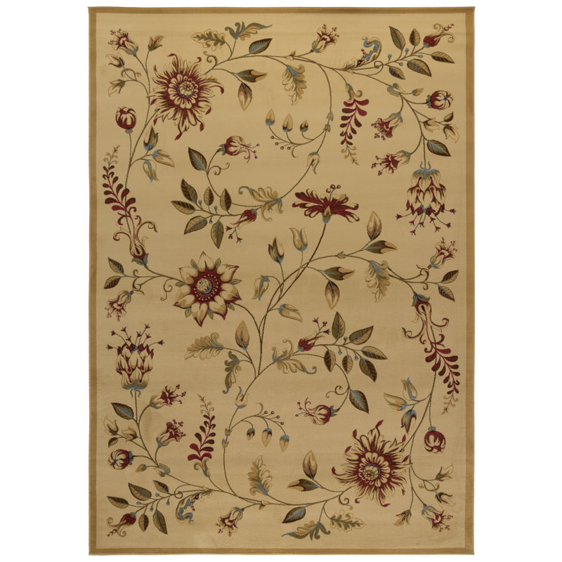 Carolane Performance Floral Rug, Rectangle 8' x 11'