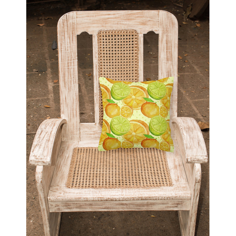 Coussin extérieur Limes ands Citrus, 14 po x 14 po