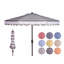 Parasol de marché Natalee de 108 po à bord festonné et à toit inclinable-714684204