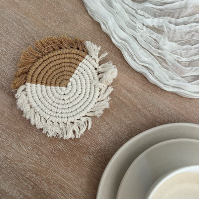 Ensemble de sous-verres Macramé 4