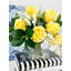 Arrangement de roses jaune Real Touch