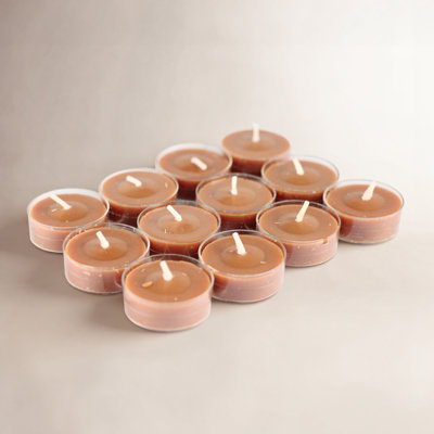 Oak Leaf Scented Tealight Candle Set