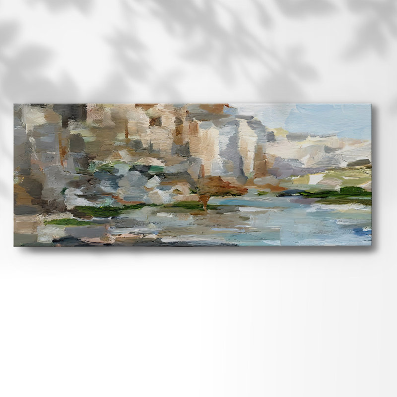 Falaises de l'Ouest I sur toile, H 8 po x l 20 po x P 1,5 po