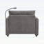 Modern Cloud Chaise Lounge with Storage Ottoman