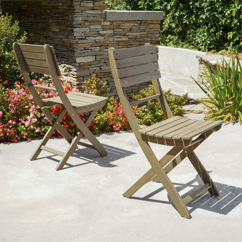 Chaise pliante Positano, Gris, 2