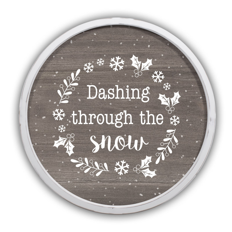 «Dashing Through the Snow», reproduction encadrée
