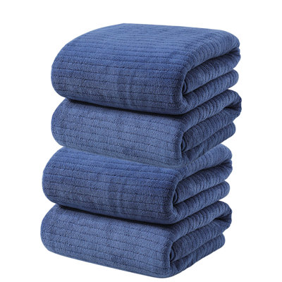 Towels Soft Highly Absorbent Hotel Spa Bathroom Towel Collection for Bathroom Kitchen | 11.8x27.5 Inch | Set of 4