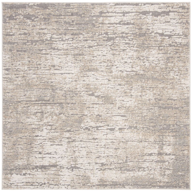 Goble 100 Performance Abstract Rug, Square 8'