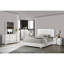 Mobilier de chambre à coucher de style contemporain avec finition UV et commode chromée 1pc