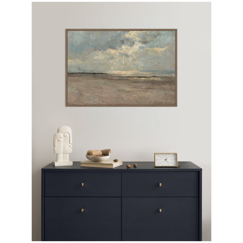 «Reflections on the Sea» par ALbert Baertsoen par Nostalgia Prints, reproduction d'art sur toile encadrée