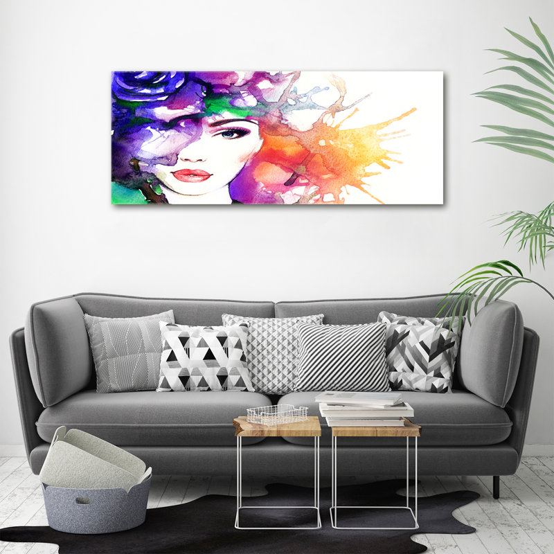Portrait Of A Woman - Print, Canvas, 50cm H x 125cm W x 2cm D