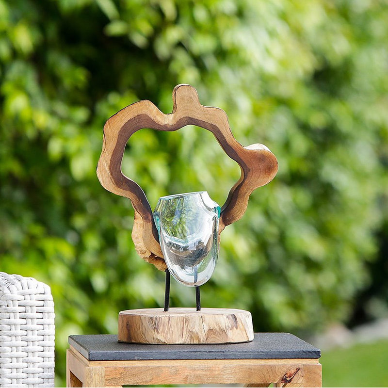 Vase en verre soufflé - H 24 po Wayang