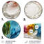 «Vortex rose de la vie accentué de bleu III», ensemble de reproductions d'art mural-107181757-107181763