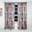 Motif floral coloré - Rideau simple occultant floral bohémien et éclectique-56671929