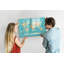 Magnetic Memo Board Whiteboard - 90 x 60 cm - With Marker and Magnets - Map of the animal world