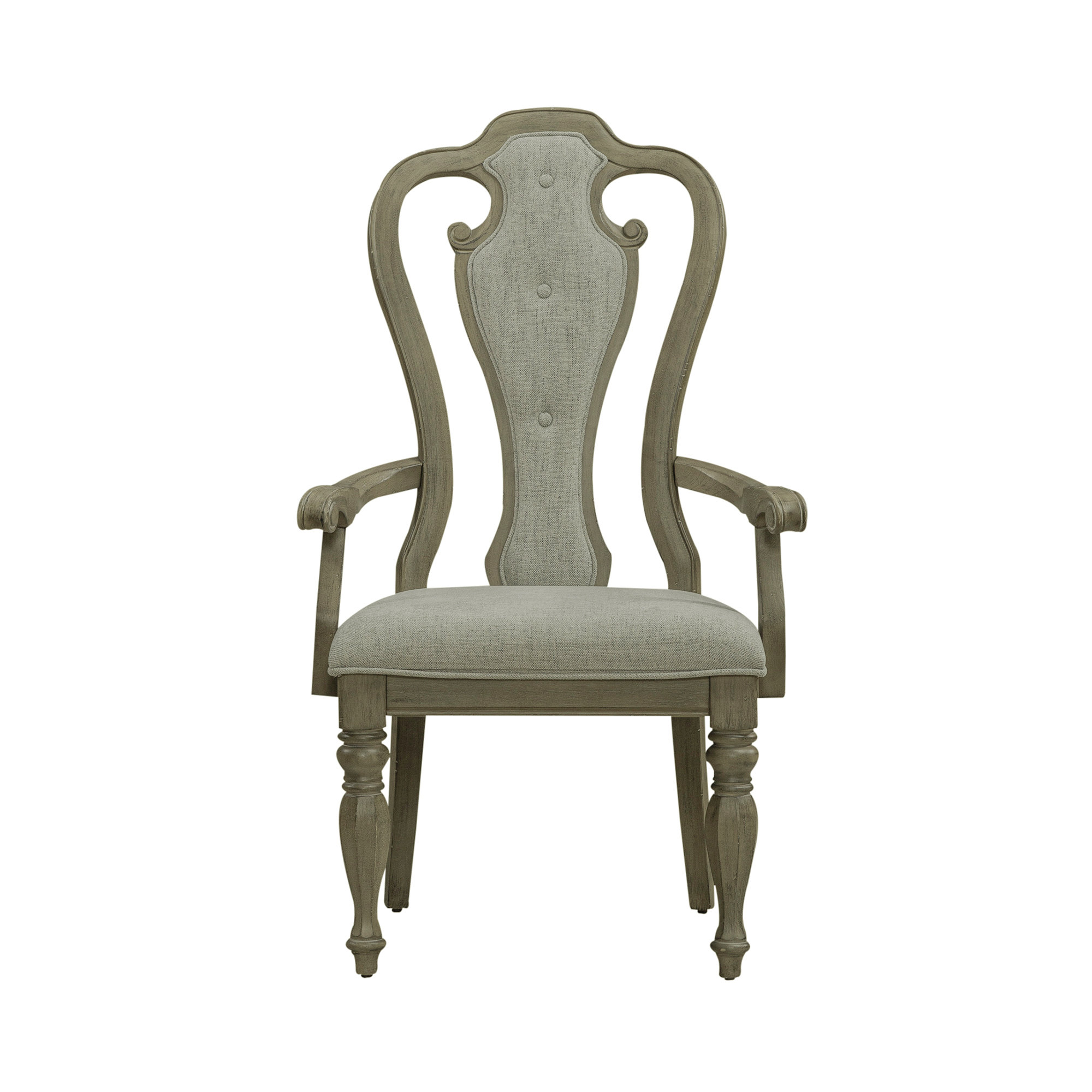 Laurel Foundry Modern Farmhouse® Colchester Upholstered Splat Back Arm Chair (Set Of 2) | Wayfair