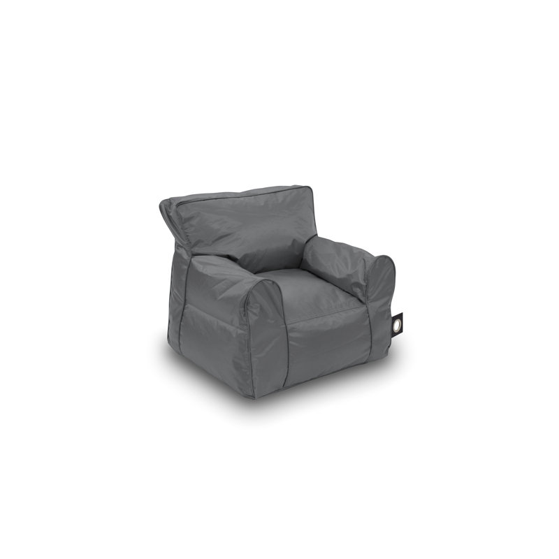 Outdoor Friendly Refillable Classic Bean Bag, Grey