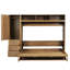 Lit escamotable double avec garde-robe