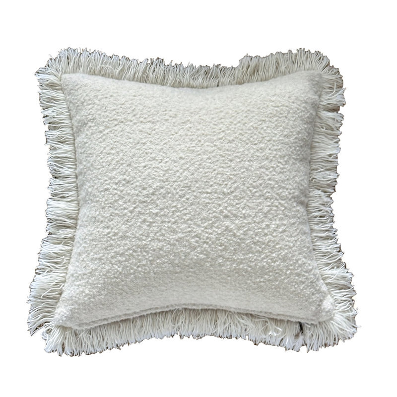 Anaya Pillow Cover & Insert, Ivory