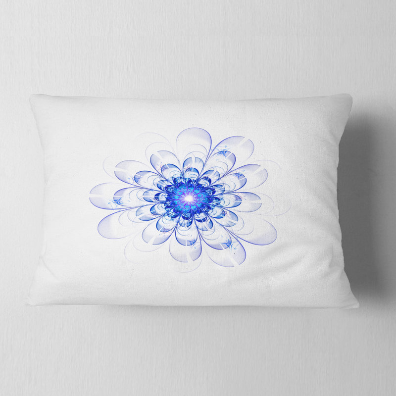 Coussin lombaire à fleurs fractales brillantes perfect