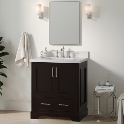 Meuble-lavabo simple avec plateau Abshire 31