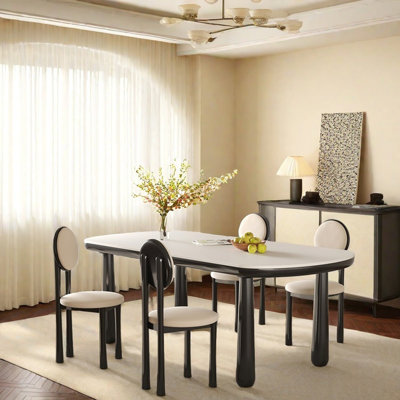 French retro style simple dining table sets